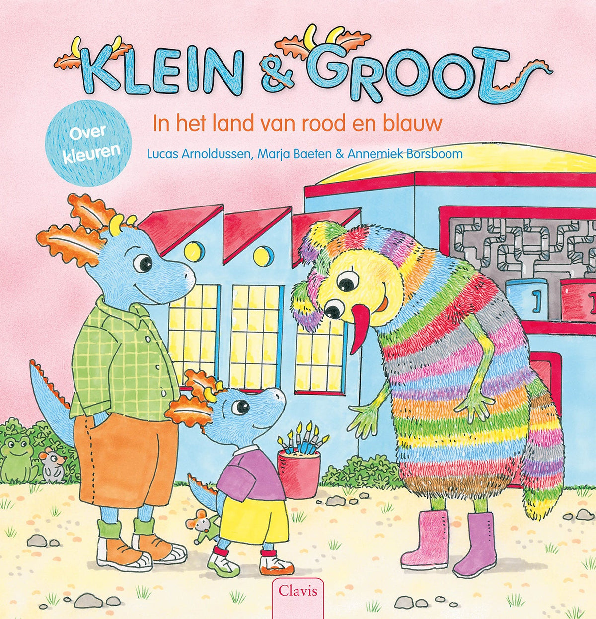 Cover van Klein en Groot. In het land van blauw en rood
